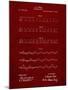 PP962-Burgundy Morse Code Patent Poster-Cole Borders-Mounted Giclee Print