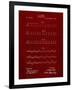 PP962-Burgundy Morse Code Patent Poster-Cole Borders-Framed Giclee Print