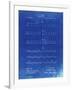 PP962-Faded Blueprint Morse Code Patent Poster-Cole Borders-Framed Giclee Print