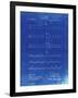 PP962-Faded Blueprint Morse Code Patent Poster-Cole Borders-Framed Giclee Print