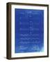 PP962-Faded Blueprint Morse Code Patent Poster-Cole Borders-Framed Giclee Print