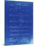 PP962-Faded Blueprint Morse Code Patent Poster-Cole Borders-Mounted Giclee Print