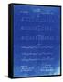 PP962-Faded Blueprint Morse Code Patent Poster-Cole Borders-Framed Stretched Canvas