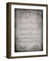 PP962-Faded Grey Morse Code Patent Poster-Cole Borders-Framed Giclee Print