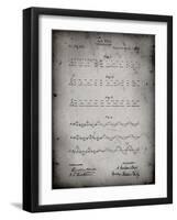 PP962-Faded Grey Morse Code Patent Poster-Cole Borders-Framed Giclee Print