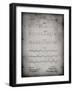 PP962-Faded Grey Morse Code Patent Poster-Cole Borders-Framed Giclee Print