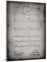 PP962-Faded Grey Morse Code Patent Poster-Cole Borders-Mounted Giclee Print