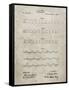 PP962-Sandstone Morse Code Patent Poster-Cole Borders-Framed Stretched Canvas