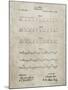 PP962-Sandstone Morse Code Patent Poster-Cole Borders-Mounted Giclee Print