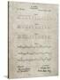 PP962-Sandstone Morse Code Patent Poster-Cole Borders-Stretched Canvas