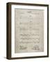 PP962-Sandstone Morse Code Patent Poster-Cole Borders-Framed Giclee Print