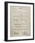 PP962-Sandstone Morse Code Patent Poster-Cole Borders-Framed Giclee Print