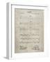 PP962-Sandstone Morse Code Patent Poster-Cole Borders-Framed Giclee Print