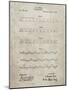 PP962-Sandstone Morse Code Patent Poster-Cole Borders-Mounted Giclee Print