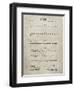 PP962-Sandstone Morse Code Patent Poster-Cole Borders-Framed Premium Giclee Print