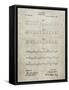 PP962-Sandstone Morse Code Patent Poster-Cole Borders-Framed Stretched Canvas