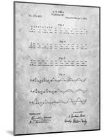 PP962-Slate Morse Code Patent Poster-Cole Borders-Mounted Giclee Print