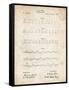 PP962-Vintage Parchment Morse Code Patent Poster-Cole Borders-Framed Stretched Canvas