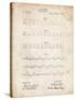 PP962-Vintage Parchment Morse Code Patent Poster-Cole Borders-Stretched Canvas