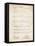 PP962-Vintage Parchment Morse Code Patent Poster-Cole Borders-Framed Stretched Canvas