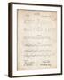 PP962-Vintage Parchment Morse Code Patent Poster-Cole Borders-Framed Giclee Print