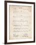 PP962-Vintage Parchment Morse Code Patent Poster-Cole Borders-Framed Giclee Print