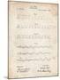 PP962-Vintage Parchment Morse Code Patent Poster-Cole Borders-Mounted Giclee Print