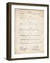 PP962-Vintage Parchment Morse Code Patent Poster-Cole Borders-Framed Giclee Print