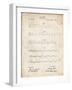 PP962-Vintage Parchment Morse Code Patent Poster-Cole Borders-Framed Giclee Print