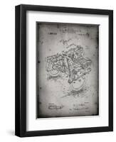 PP963-Faded Grey Motorcycle Sidecar 1918 Patent Poster-Cole Borders-Framed Premium Giclee Print