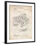 PP963-Vintage Parchment Motorcycle Sidecar 1918 Patent Poster-Cole Borders-Framed Giclee Print