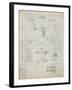 PP964-Antique Grid Parchment Mount for Machine Gun Patent Poster-Cole Borders-Framed Giclee Print