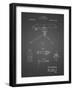 PP964-Black Grid Mount for Machine Gun Patent Poster-Cole Borders-Framed Giclee Print