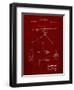 PP964-Burgundy Mount for Machine Gun Patent Poster-Cole Borders-Framed Giclee Print