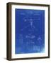 PP964-Faded Blueprint Mount for Machine Gun Patent Poster-Cole Borders-Framed Giclee Print