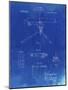 PP964-Faded Blueprint Mount for Machine Gun Patent Poster-Cole Borders-Mounted Giclee Print