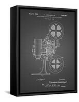 PP966-Black Grid Movie Projector 1933 Patent Poster-Cole Borders-Framed Stretched Canvas