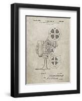 PP966-Sandstone Movie Projector 1933 Patent Poster-Cole Borders-Framed Premium Giclee Print