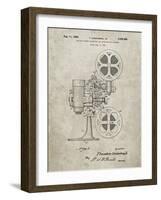 PP966-Sandstone Movie Projector 1933 Patent Poster-Cole Borders-Framed Giclee Print
