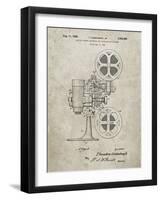 PP966-Sandstone Movie Projector 1933 Patent Poster-Cole Borders-Framed Giclee Print