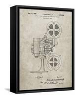 PP966-Sandstone Movie Projector 1933 Patent Poster-Cole Borders-Framed Stretched Canvas
