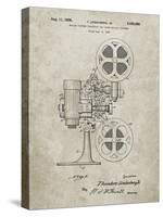 PP966-Sandstone Movie Projector 1933 Patent Poster-Cole Borders-Stretched Canvas