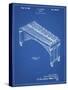 PP967-Blueprint Musser Marimba Patent Poster-Cole Borders-Stretched Canvas