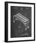 PP967-Chalkboard Musser Marimba Patent Poster-Cole Borders-Framed Giclee Print