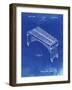 PP967-Faded Blueprint Musser Marimba Patent Poster-Cole Borders-Framed Giclee Print