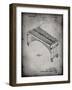 PP967-Faded Grey Musser Marimba Patent Poster-Cole Borders-Framed Giclee Print