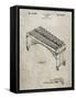 PP967-Sandstone Musser Marimba Patent Poster-Cole Borders-Framed Stretched Canvas