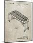 PP967-Sandstone Musser Marimba Patent Poster-Cole Borders-Mounted Giclee Print