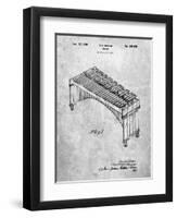 PP967-Slate Musser Marimba Patent Poster-Cole Borders-Framed Giclee Print