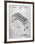 PP967-Slate Musser Marimba Patent Poster-Cole Borders-Framed Giclee Print